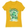 Sárga Harry Potter női rövid ujjú póló - Floo powder