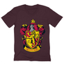 Kép 1/12 - Bordó Harry Potter férfi V-nyakú póló - Griffendél logó