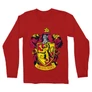 Piros Harry Potter férfi hosszú ujjú póló - Griffendél logó