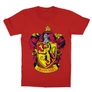 Piros Harry Potter gyerek rövid ujjú póló - Griffendél logó