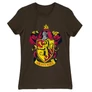 Barna Harry Potter női rövid ujjú póló - Griffendél logó