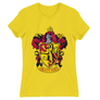 Kép 5/22 - Citromsárga Harry Potter női rövid ujjú póló - Griffendél logó