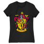 Kép 8/22 - Fekete Harry Potter női rövid ujjú póló - Griffendél logó