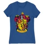 Királykék Harry Potter női rövid ujjú póló - Griffendél logó