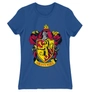 Kép 9/22 - Királykék Harry Potter női rövid ujjú póló - Griffendél logó