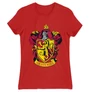 Piros Harry Potter női rövid ujjú póló - Griffendél logó
