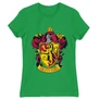 Zöld Harry Potter női rövid ujjú póló - Griffendél logó