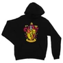 Fekete Harry Potter unisex kapucnis pulóver - Griffendél logó