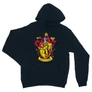 Sötétkék Harry Potter unisex kapucnis pulóver - Griffendél logó