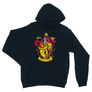 Kép 7/14 - Sötétkék Harry Potter unisex kapucnis pulóver - Griffendél logó