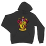 Sötétszükre Harry Potter unisex kapucnis pulóver - Griffendél logó
