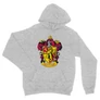 Sportszürke Harry Potter unisex kapucnis pulóver - Griffendél logó