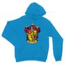 Kép 13/14 - Zafírkék Harry Potter unisex kapucnis pulóver - Griffendél logó