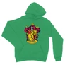 Zöld Harry Potter unisex kapucnis pulóver - Griffendél logó