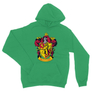 Kép 14/14 - Zöld Harry Potter unisex kapucnis pulóver - Griffendél logó