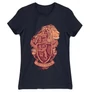 Sötétkék Harry Potter női rövid ujjú póló - Gryffindor
