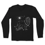 Fekete Harry Potter férfi hosszú ujjú póló - Gryffindor Constellation