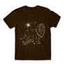 Barna Harry Potter férfi rövid ujjú póló - Gryffindor Constellation