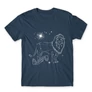 Denim Harry Potter férfi rövid ujjú póló - Gryffindor Constellation