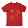 Piros Harry Potter férfi rövid ujjú póló - Gryffindor Constellation