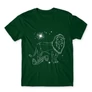Sötétzöld Harry Potter férfi rövid ujjú póló - Gryffindor Constellation