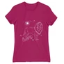 Pink Harry Potter női rövid ujjú póló - Gryffindor Constellation