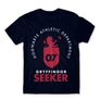 Sötétkék Harry Potter férfi rövid ujjú póló - Gryffindor Seeker