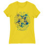 Kép 5/10 - Citromsárga Harry Potter női rövid ujjú póló - Hogwarts Logo Art