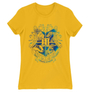Kép 7/10 - Sárga Harry Potter női rövid ujjú póló - Hogwarts Logo Art
