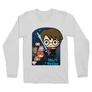 Fehér Harry Potter férfi hosszú ujjú póló - Harry Potter chibi poster