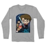 Sportszürke Harry Potter férfi hosszú ujjú póló - Harry Potter chibi poster