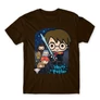 Barna Harry Potter férfi rövid ujjú póló - Harry Potter chibi poster