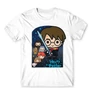Fehér Harry Potter férfi rövid ujjú póló - Harry Potter chibi poster