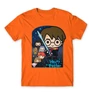 Narancs Harry Potter férfi rövid ujjú póló - Harry Potter chibi poster