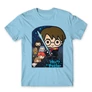 Világoskék Harry Potter férfi rövid ujjú póló - Harry Potter chibi poster