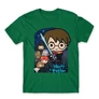 Zöld Harry Potter férfi rövid ujjú póló - Harry Potter chibi poster