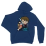 Királykék Harry Potter unisex kapucnis pulóver - Harry Potter chibi poster