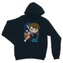 Sötétkék Harry Potter unisex kapucnis pulóver - Harry Potter chibi poster
