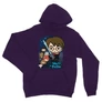 Sötétlila Harry Potter unisex kapucnis pulóver - Harry Potter chibi poster