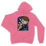 Világos rózsasín Harry Potter unisex kapucnis pulóver - Harry Potter chibi poster