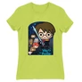 Almazöld Harry Potter női rövid ujjú póló - Harry Potter chibi poster