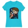 Atollkék Harry Potter női rövid ujjú póló - Harry Potter chibi poster