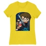 Citromsárga Harry Potter női rövid ujjú póló - Harry Potter chibi poster
