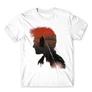 Fehér Harry Potter férfi rövid ujjú póló - Harry silhouette