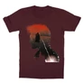 Bordó Harry Potter gyerek rövid ujjú póló - Harry silhouette