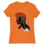 Narancs Harry Potter női rövid ujjú póló - Harry silhouette