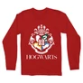 Piros Harry Potter férfi hosszú ujjú póló - Hogwarts Alumni