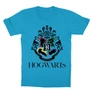 Atollkék Harry Potter gyerek rövid ujjú póló - Hogwarts Alumni