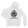 Kép 1/14 - Fehér Harry Potter unisex kapucnis pulóver - Hogwarts Alumni
