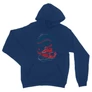 Királykék Harry Potter unisex kapucnis pulóver - Hogwarts Express